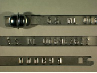Goedgekeurde stalen bandverzegeling met alfanumeriek identificatiekenmerk G.S. NL 006962622