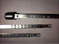 Goedgekeurde stalen bandverzegeling met alfanumeriek identificatiekenmerk HAR VAESSEN