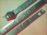 Goedgekeurde stalen bandverzegeling met alfanumeriek identificatiekenmerk IMEKO DP