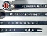 Goedgekeurde stalen bandverzegeling met alfanumeriek identificatiekenmerk NL808661048B00