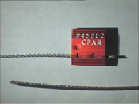 Goedgekeurde stalen kabelverzegeling met alfanumeriek identificatiekenmerk CPAR