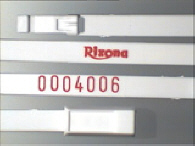 Goedgekeurde kunststofverzegeling met bedrijfslogo Rixona