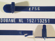 Goedgekeurde kunststofverzegeling met numeriek identificatiekenmerk 192/13251