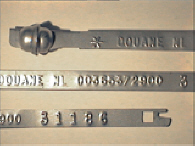 Goedgekeurde stalen bandverzegeling met numeriek identificatiekenmerk 00365372900