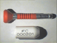 Goedgekeurde bolt seal met alfanumeriek identificatiekenmerk IFC