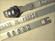 Goedgekeurde stalen bandverzegeling met numeriek identificatiekenmerk 103026