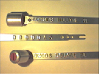 Goedgekeurde stalen bandverzegeling met numeriek identificatiekenmerk 402008