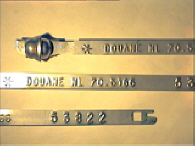 Goedgekeurde stalen bandverzegeling met numeriek identificatiekenmerk 70.5166