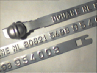Goedgekeurde stalen bandverzegeling met numeriek identificatiekenmerk 80821 5498