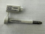 Container Bolt Seal met als identificatiekenmerk Hoevers Logo