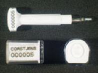 Goedgekeurde bolt seal met alfanumeriek identificatiekenmerk CORSTJENS