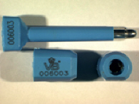 Goedgekeurde  bolt seal met bedrijfslogo Koninklijke  VIV Buisman BV