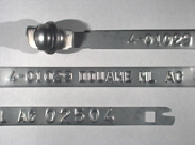 Goedgekeurde stalen bandverzegeling met alfanumeriek identificatiekenmerk 4-01029 DOUANE NL AG