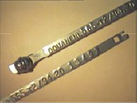 Goedgekeurde stalen bandverzegeling met alfanumeriek identificatiekenmerk 565-T2/ 94.20