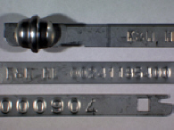 Goedgekeurde stalen bandverzegeling met alfanumeriek identificatiekenmerk K&N NL 00241185400