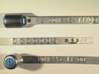 Goedgekeurde stalen bandverzegeling met alfanumeriek identificatiekenmerk NL 001226411/00