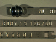 Goedgekeurde stalen bandverzegeling met alfanumeriek identificatiekenmerk NL 8081.19.126/00