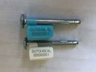 Goedgekeurde bolt seal met alfanumeriek identificatiekenmerk DUTCHSEAL