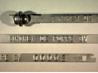 Goedgekeurde stalen bandverzegeling met alfanumeriek identificatiekenmerk SINTREX DE POPPE BV