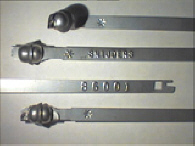 Goedgekeurde stalen bandverzegeling met alfanumeriek identificatiekenmerk SNIJDERS