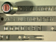 Goedgekeurde stalen bandverzegeling met alfanumeriek identificatiekenmerk ZCS NL810972761