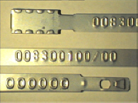 Goedgekeurde stalen bandverzegeling met numeriek identificatiekenmerk 008300100/00