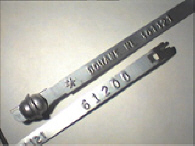 Goedgekeurde stalen bandverzegeling met numeriek identificatiekenmerk 101121