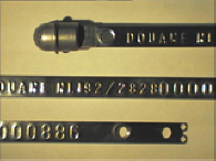 Goedgekeurde stalen bandverzegeling met numeriek identificatiekenmerk 192/2828