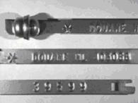 Goedgekeurde stalen bandverzegeling met numeriek identificatiekenmerk 403068