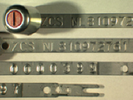 Goedgekeurde stalen bandverzegeling met numeriek identificatiekenmerk 425202017