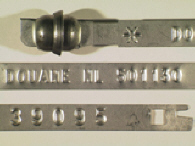 Goedgekeurde stalen bandverzegeling met numeriek identificatiekenmerk 501130