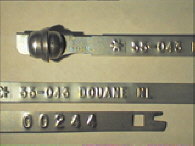 Goedgekeurde stalen bandverzegeling met numeriek identificatiekenmerk 55-043