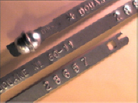 Goedgekeurde stalen bandverzegeling met numeriek identificatiekenmerk 60-11