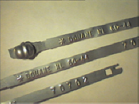 Goedgekeurde stalen bandverzegeling met numeriek identificatiekenmerk 60-4028