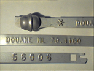 Goedgekeurde stalen bandverzegeling met numeriek identificatiekenmerk 70.1160