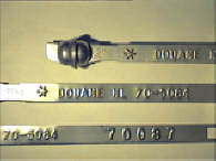 Goedgekeurde stalen bandverzegeling met numeriek identificatiekenmerk 70.5084