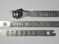 Goedgekeurde stalen bandverzegeling met numeriek identificatiekenmerk 70.7112