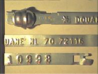 Goedgekeurde stalen bandverzegeling met numeriek identificatiekenmerk 70.72116