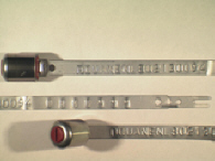 Goedgekeurde stalen bandverzegeling met numeriek identificatiekenmerk 802130094