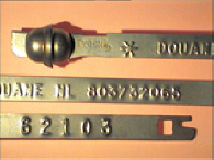 Goedgekeurde stalen bandverzegeling met numeriek identificatiekenmerk 803732065