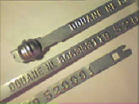 Goedgekeurde stalen bandverzegeling met numeriek identificatiekenmerk 806353119