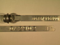 Goedgekeurde stalen bandverzegeling met numeriek identificatiekenmerk 80787936800
