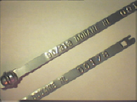 Goedgekeurde stalen bandverzegeling met numeriek identificatiekenmerk 90/313