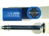Goedgekeurde bolt seal met alfanumeriek identificatiekenmerk V.D. BERG